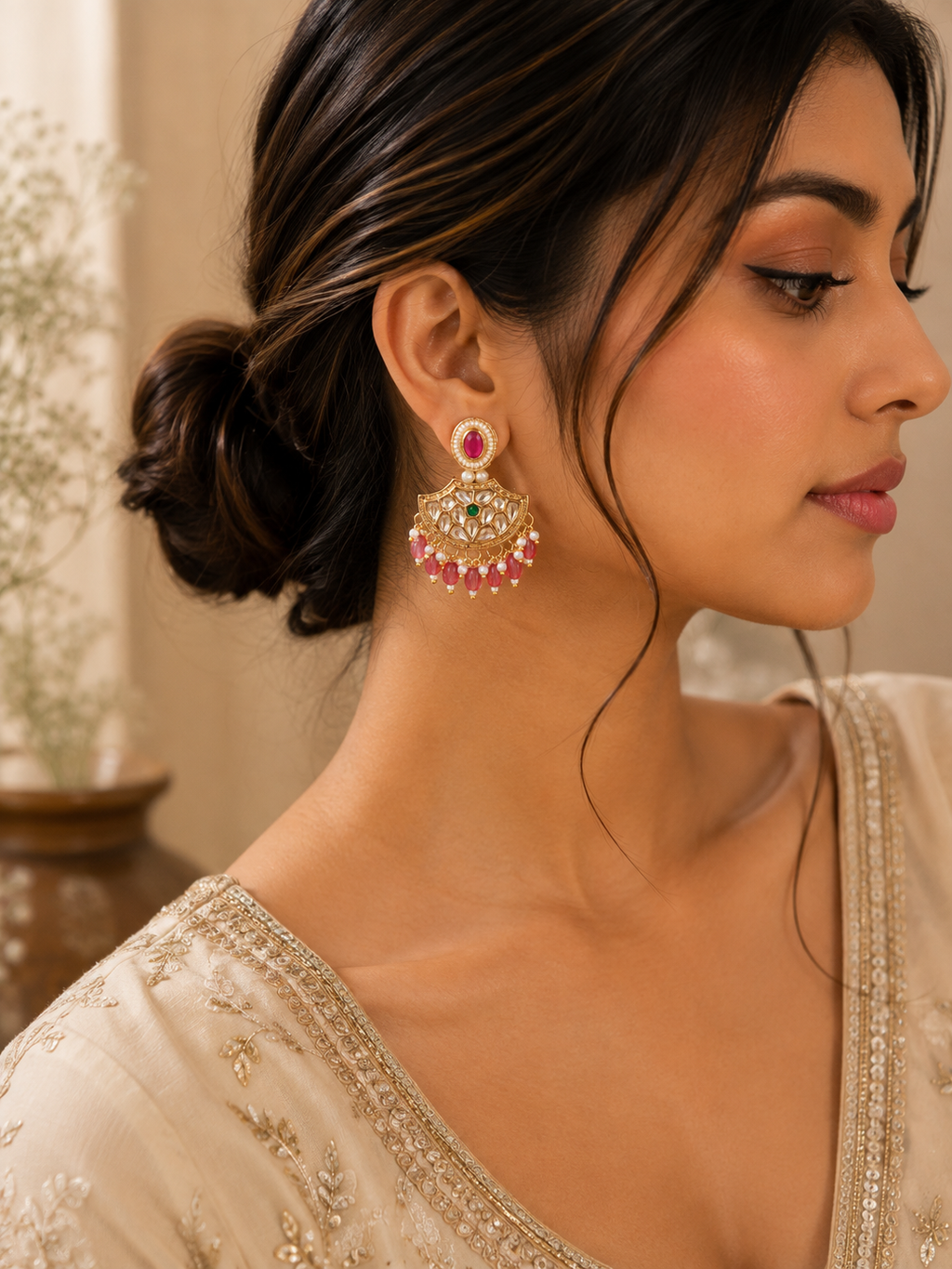 Kashvi Blush Earrings