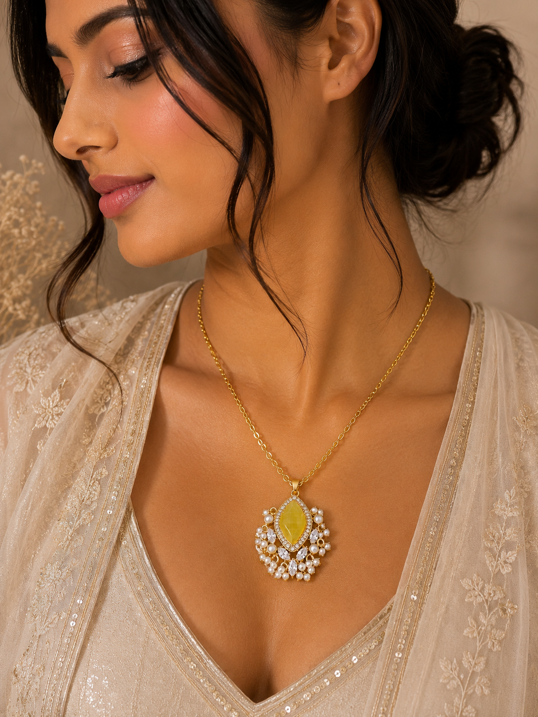 Elowen Citrine Pendant