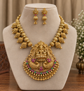 Aadhira Lakshmi Temple Necklace Set