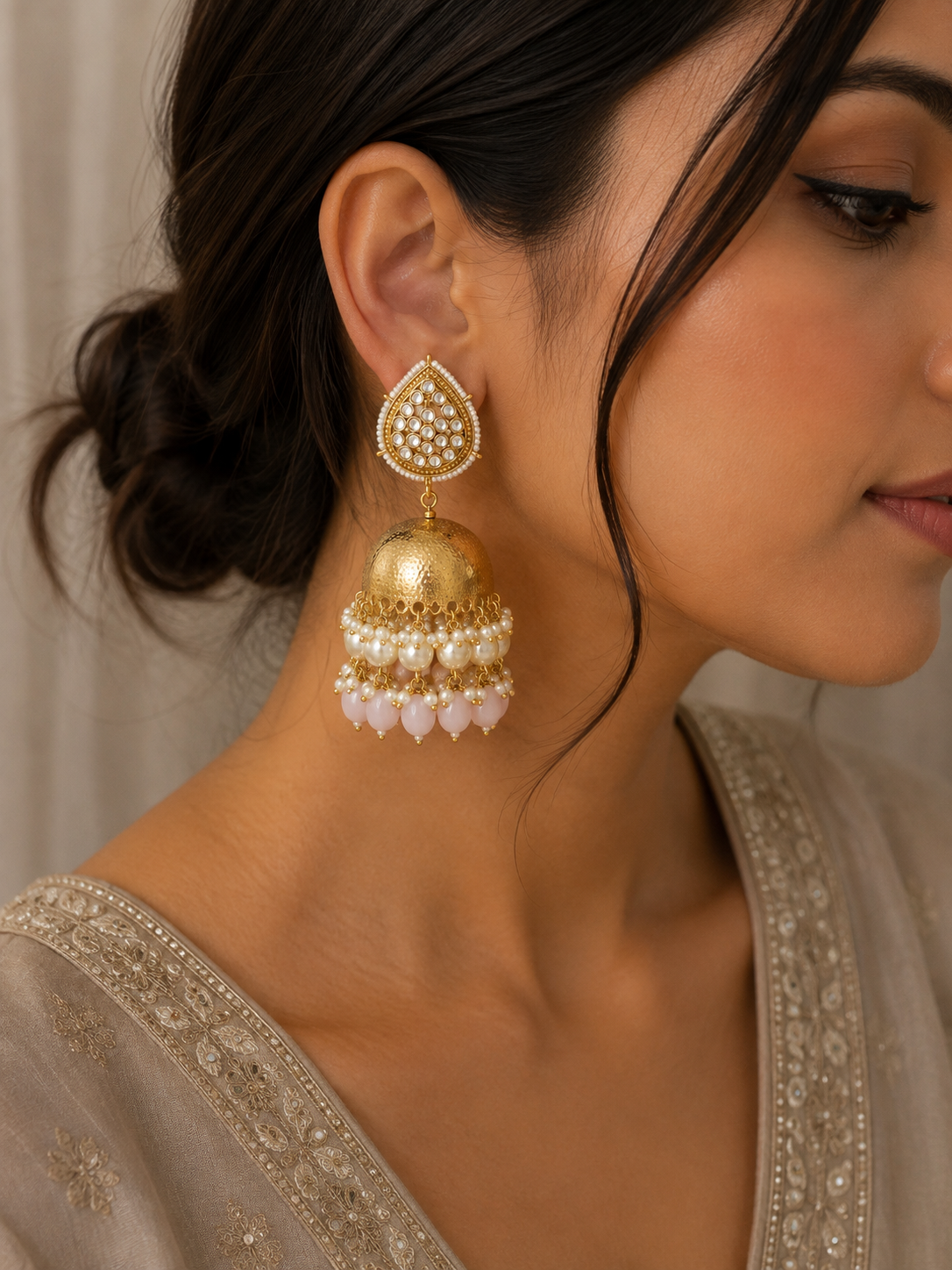 Vamika Pearl Jhumkas