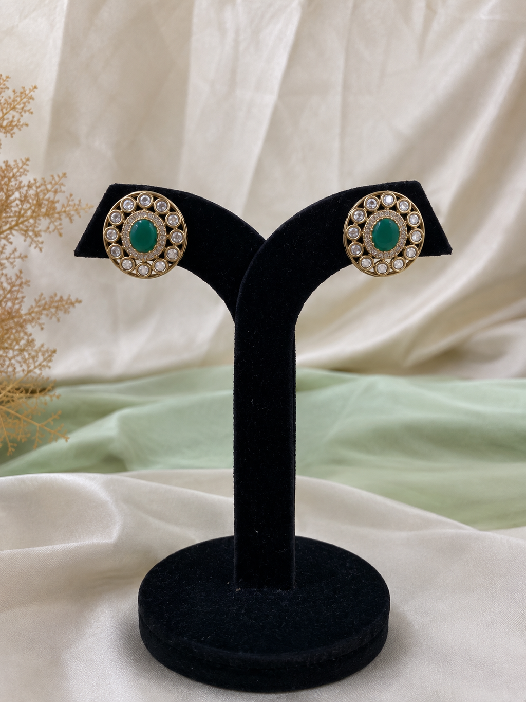 Tavira Emerald Studs