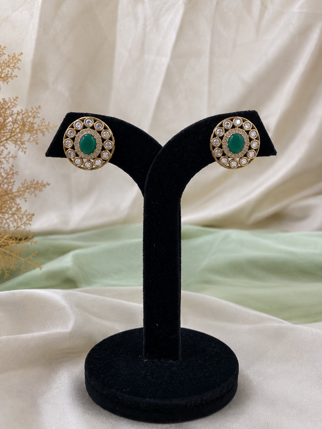 Tavira Emerald Studs