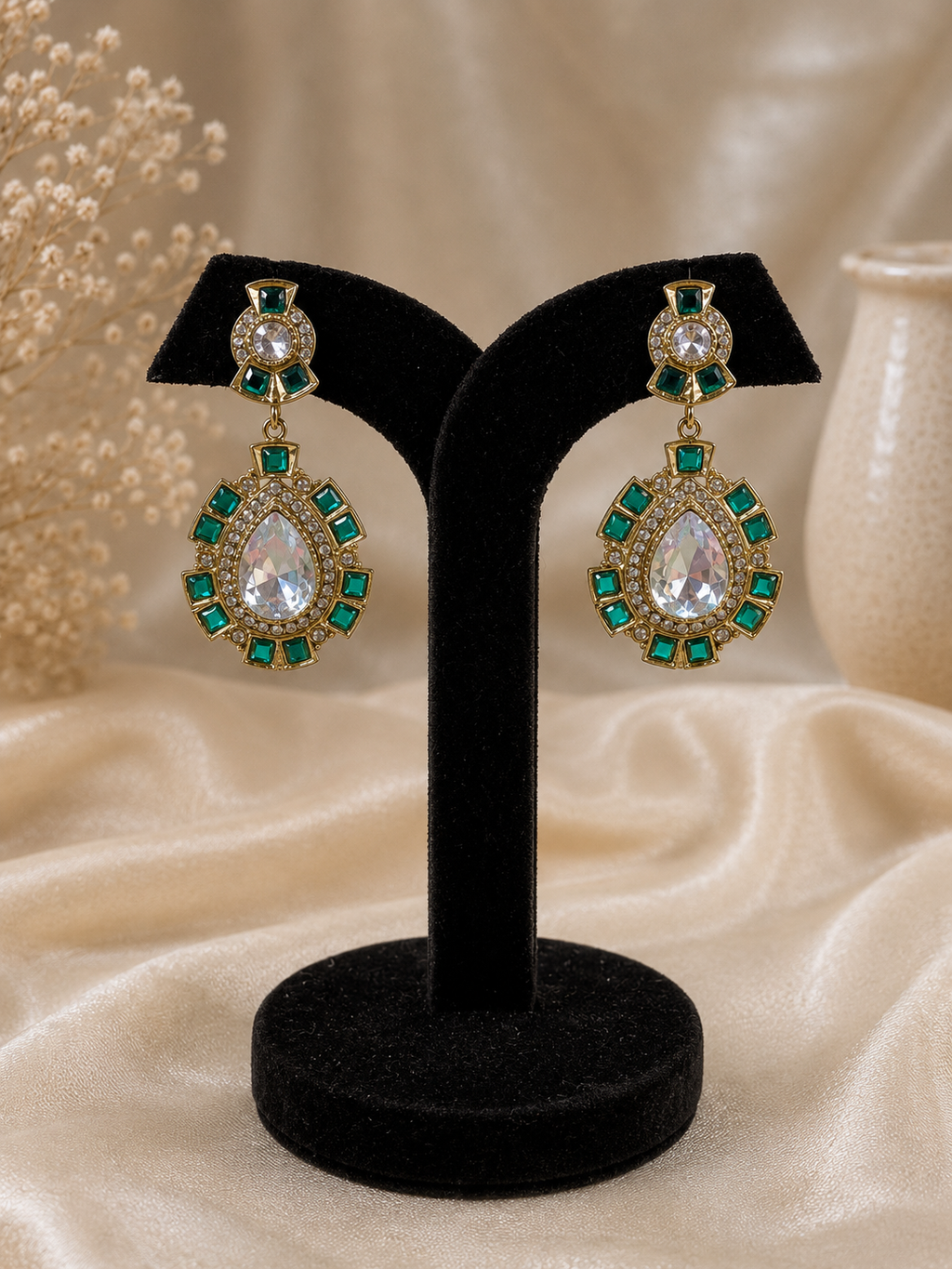 Mehrun Emerald Earrings