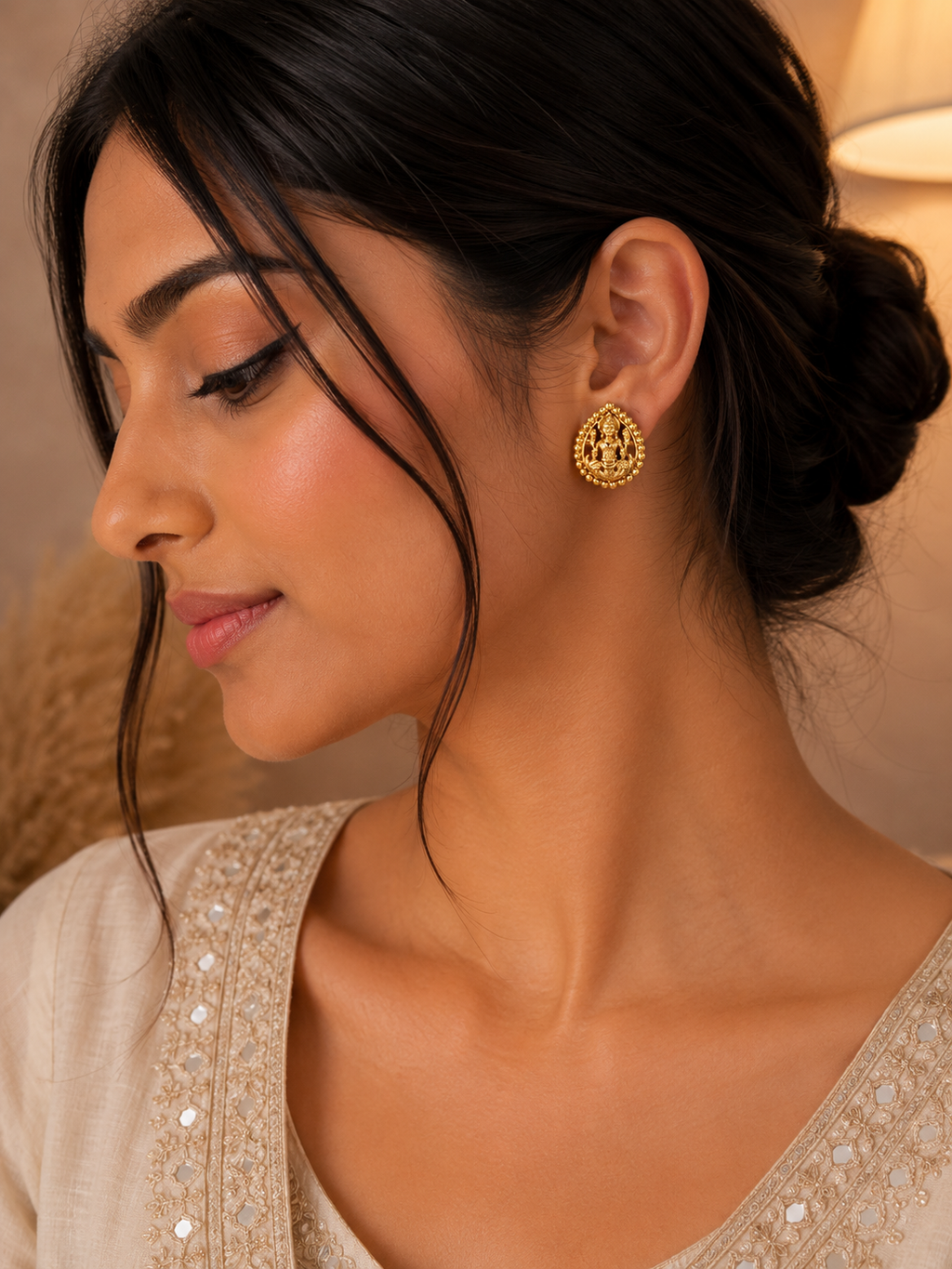 Devanshi Temple Studs