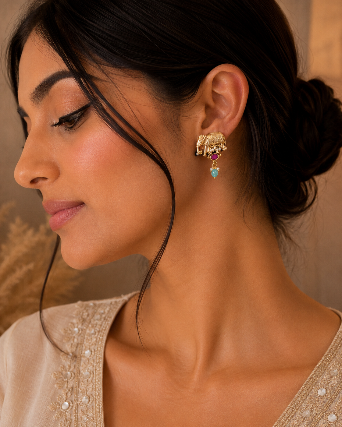 Eshani Elephant Earrings