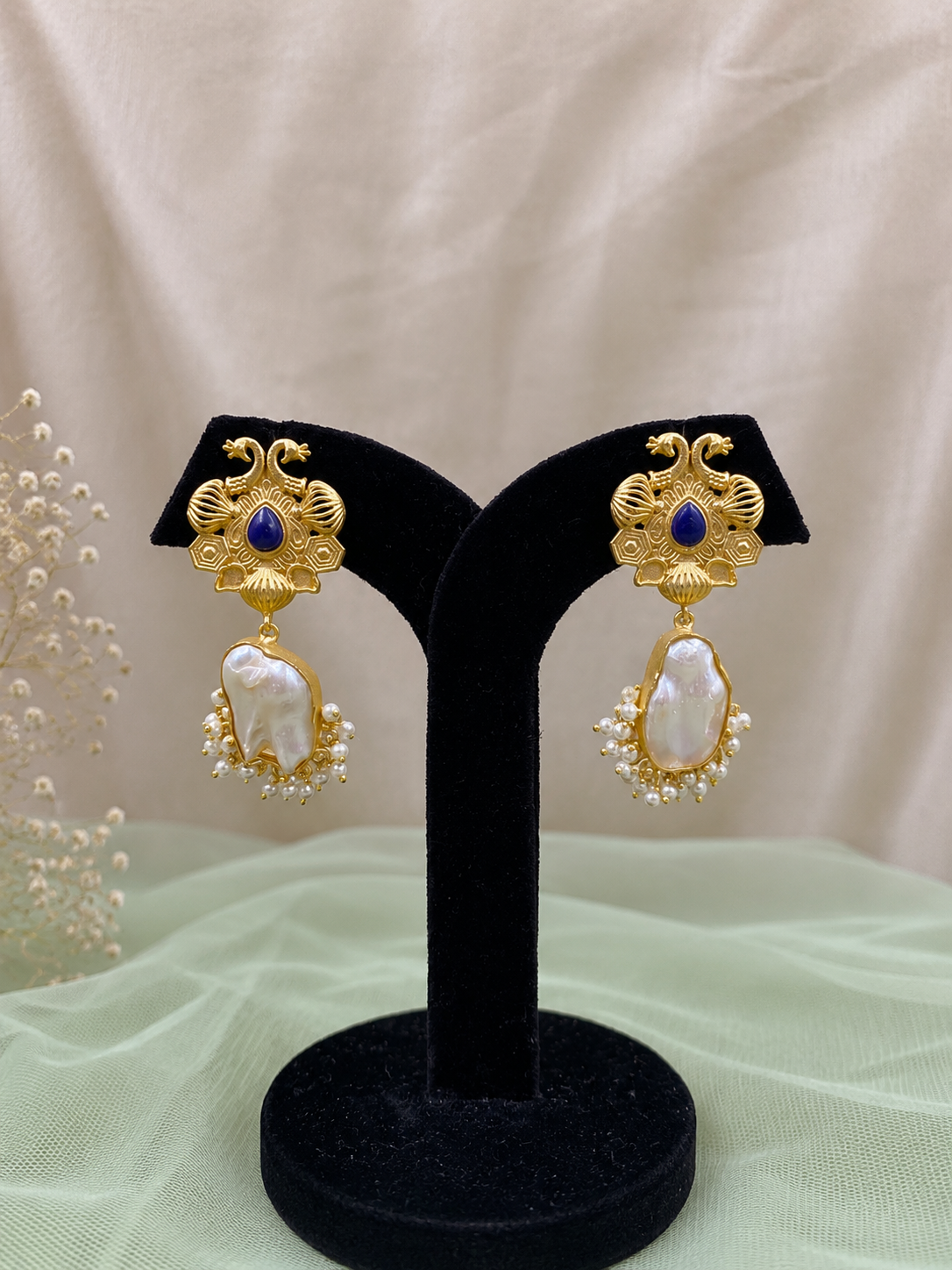 Avenya Baroque Pearl Earrings